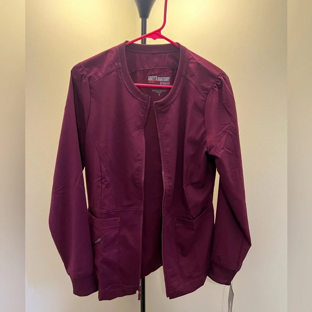 Barco Uniforms Professional Bomber Jacket in Deep Purple - Picture 1 of 3